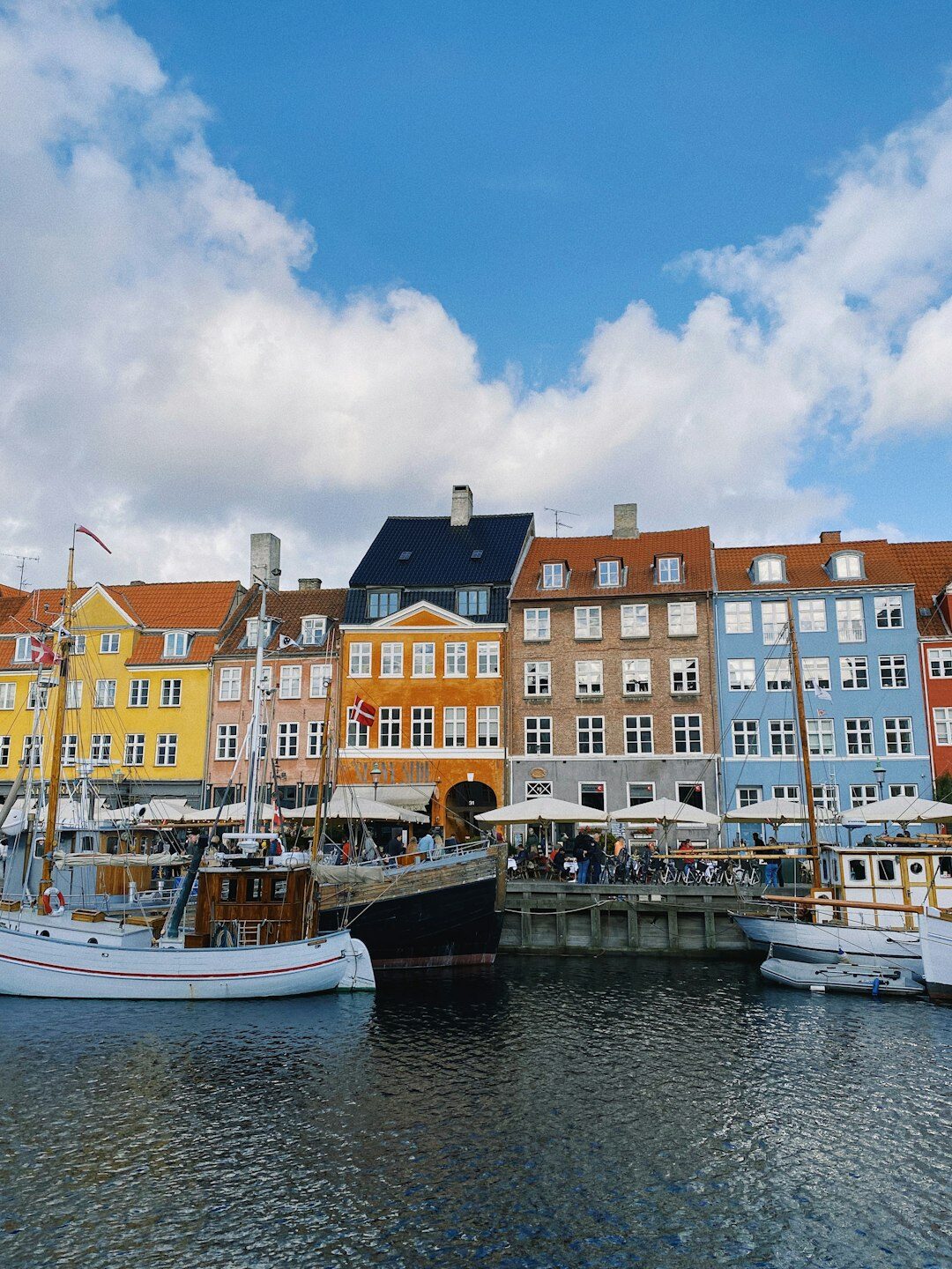 Colorful harbor houses in Nyhavn Copenhagen